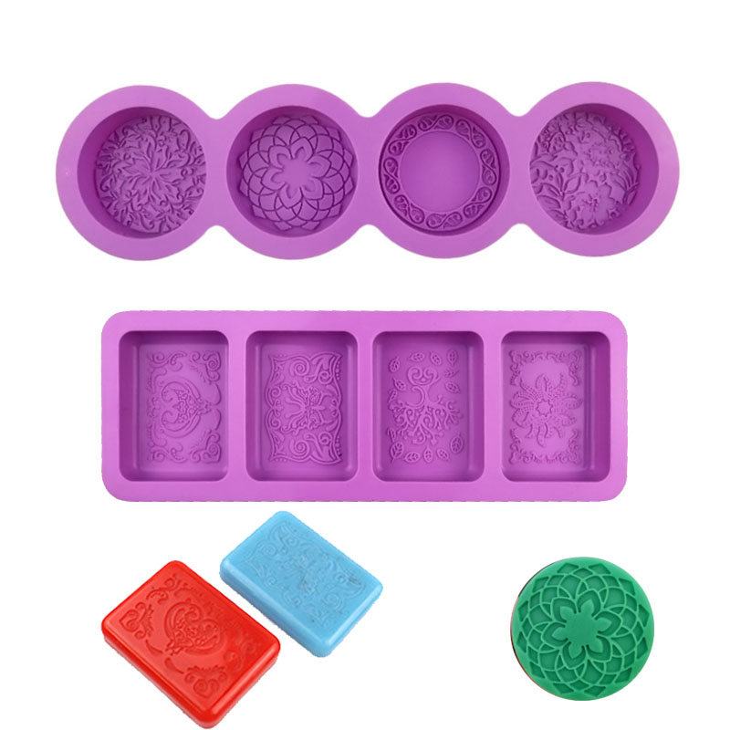 Bath Bomb Mold - Molde de silicone com padrão de