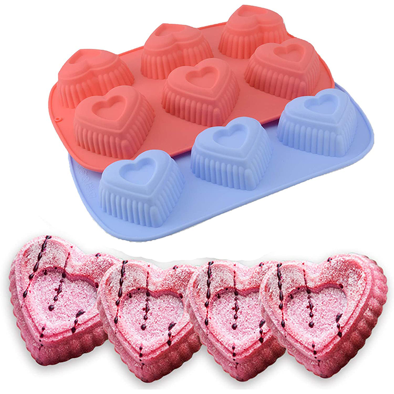Bath Bomb Mold - Moldes de coração para casamento, chá