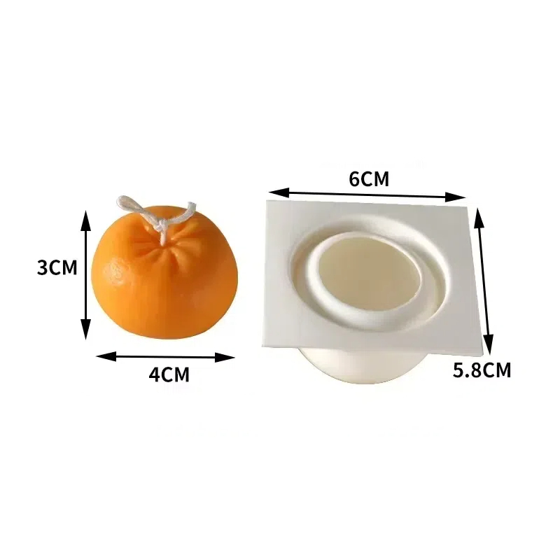 Bath Bomb Mold - Novo molde de silicone 3d laranja
