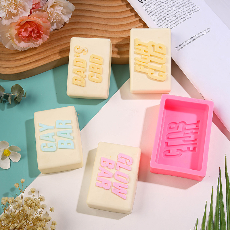 Soap Silicone Mold com letras  - Bath Bomb Mold avaliação e preço