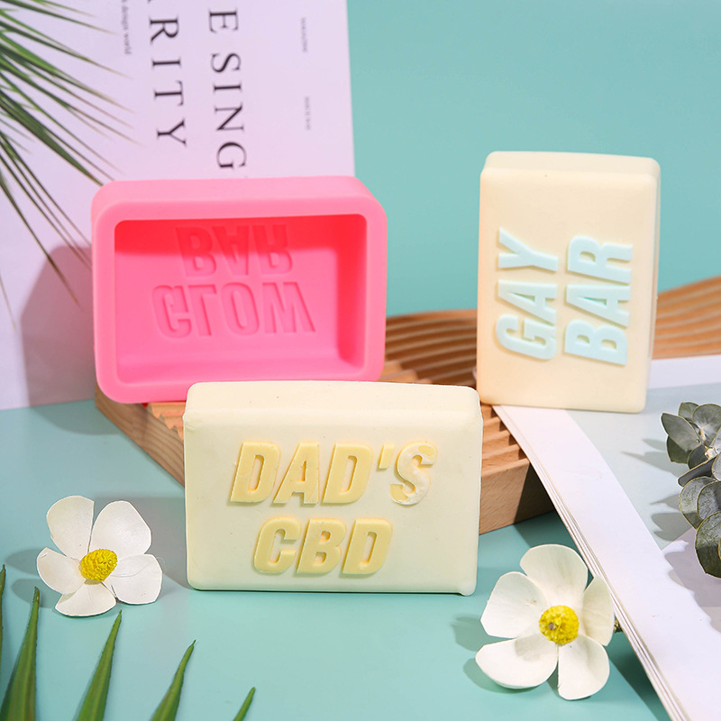 Soap Silicone Mold com letras  - Bath Bomb Mold avaliação e preço