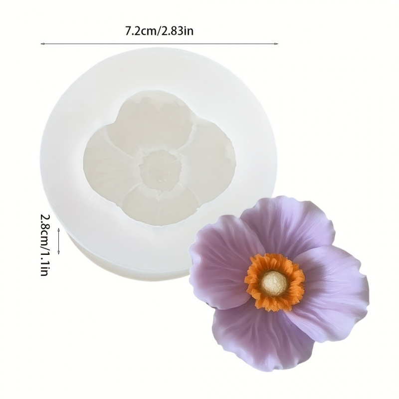 Molde de silicone 3Flower, par - Bath Bomb Mold avaliação e preço