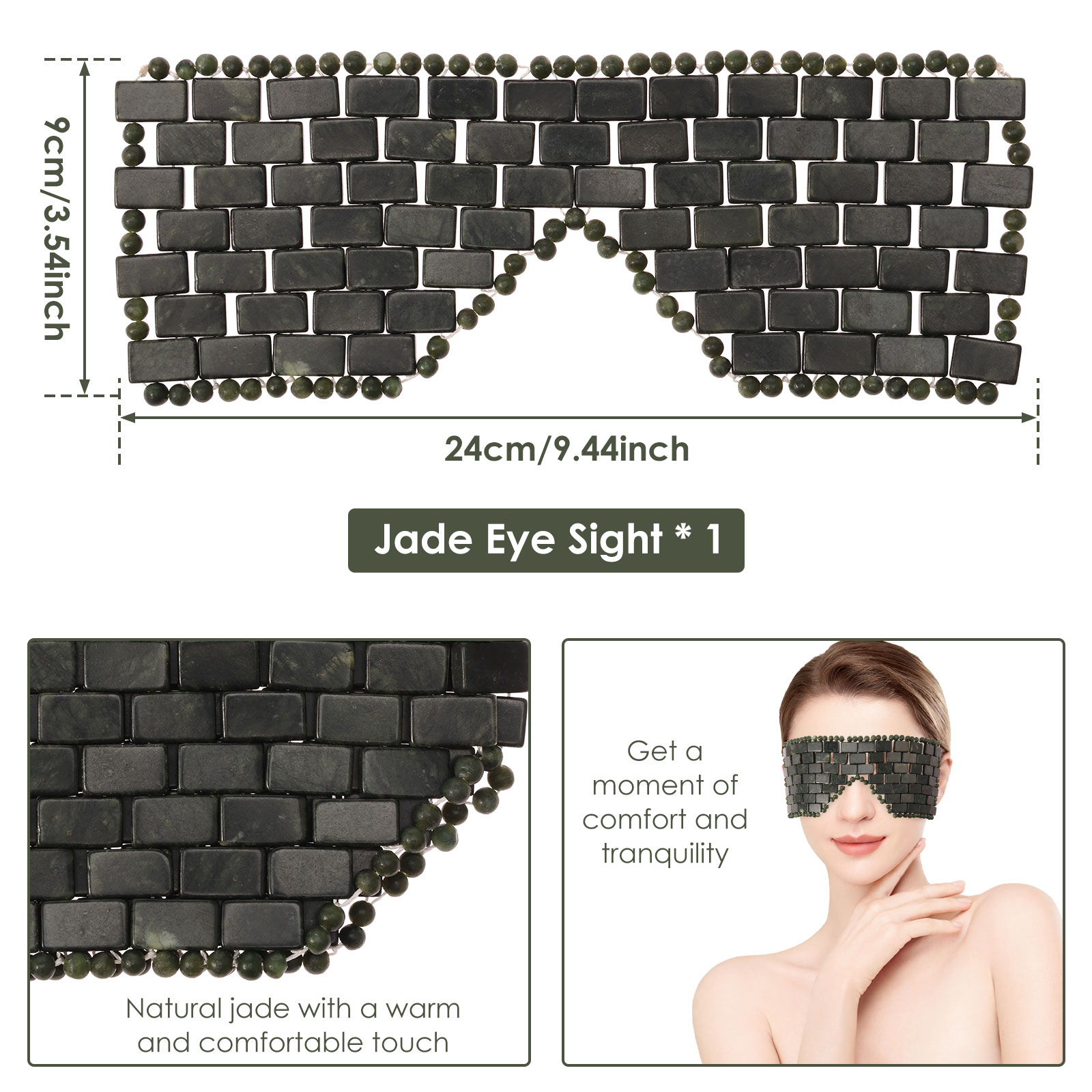 Jade máscara de olho portátil  - Spa Y Wellness avaliação e preço
