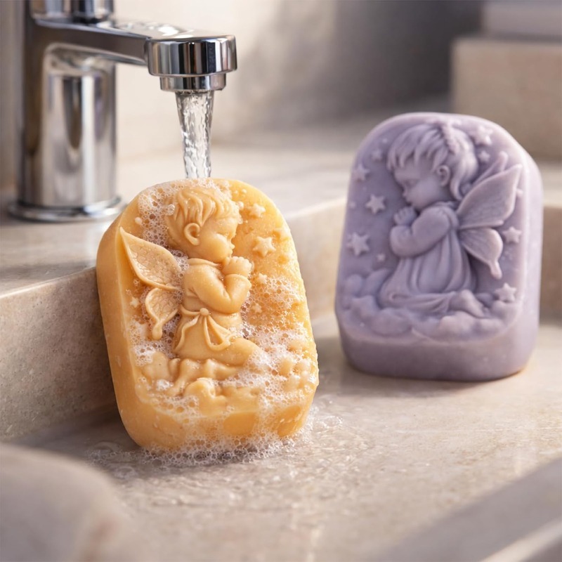 Molde de Silicone Anjo para Fa - Bath Bomb Mold avaliação e preço